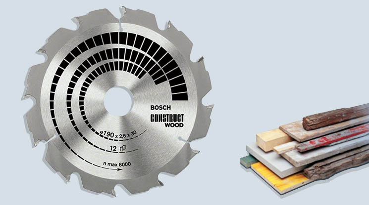 bosch circular saw blade for construct wood
